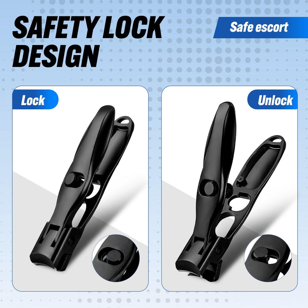 Swocky clippers feature a safety lock for secure travel and safe storage