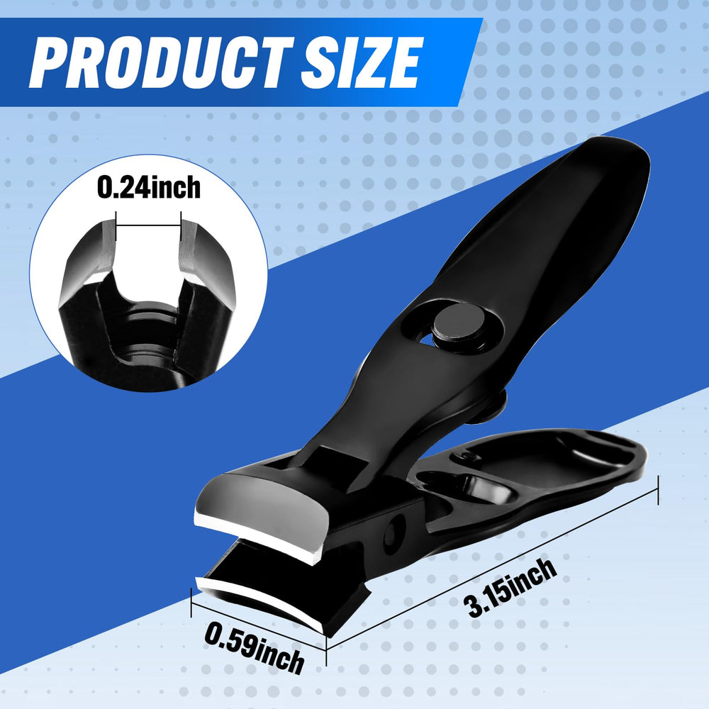 Ultra-sharp curved blade follows nail shape for snag-free, clean cuts