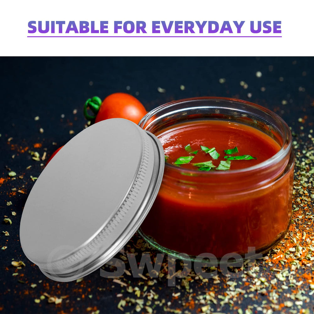 Swpeet 2 oz glass jar with silver lid—gift-ready packaging