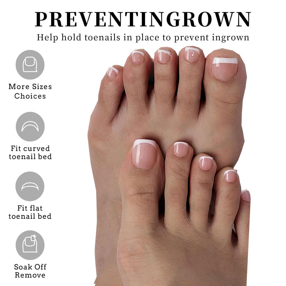 SWRITATSK Frances-dedos-pie: perfectas para fiestas y reuniones sin esmalte.