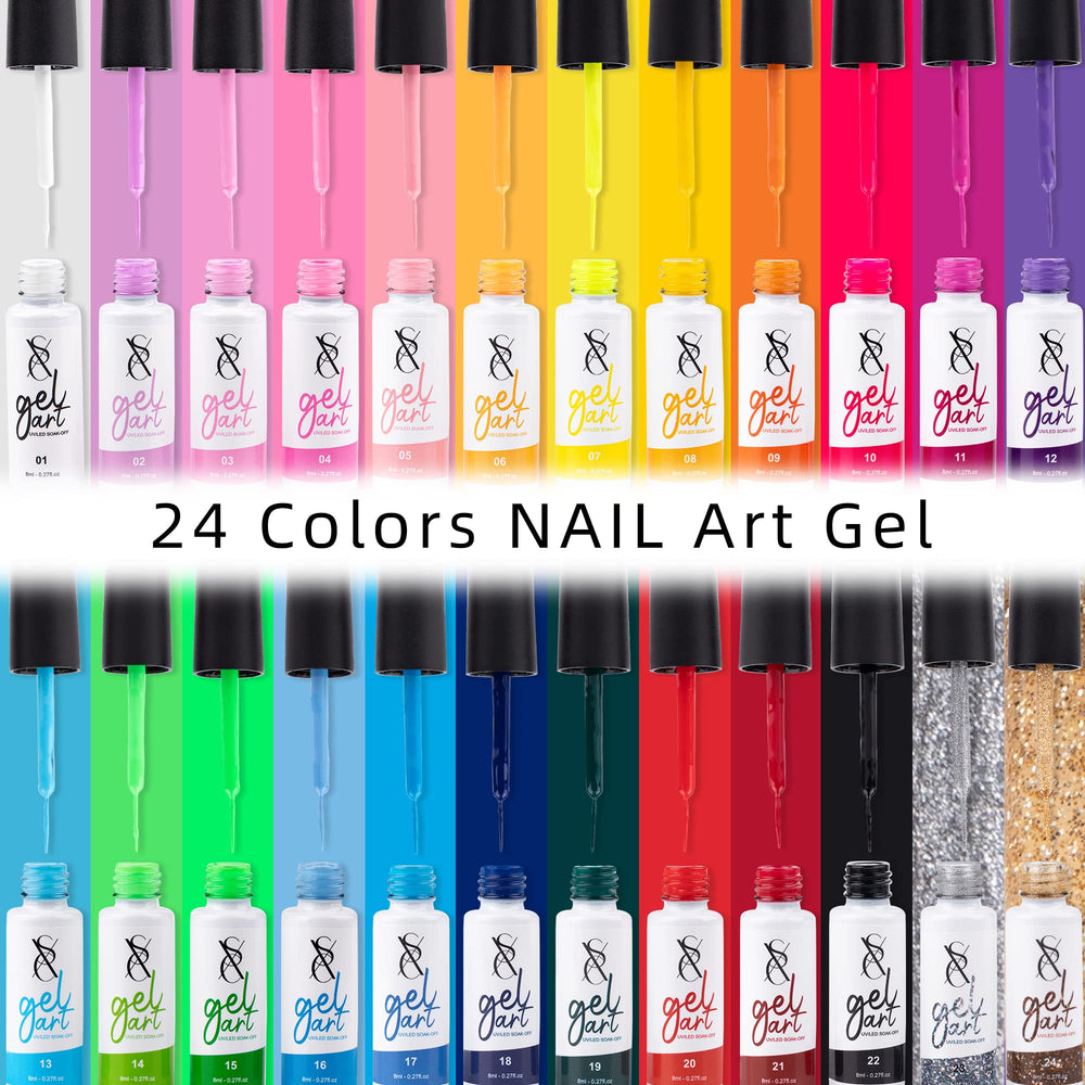 SXC white gel liner for clean, crisp lines and sharp designs.