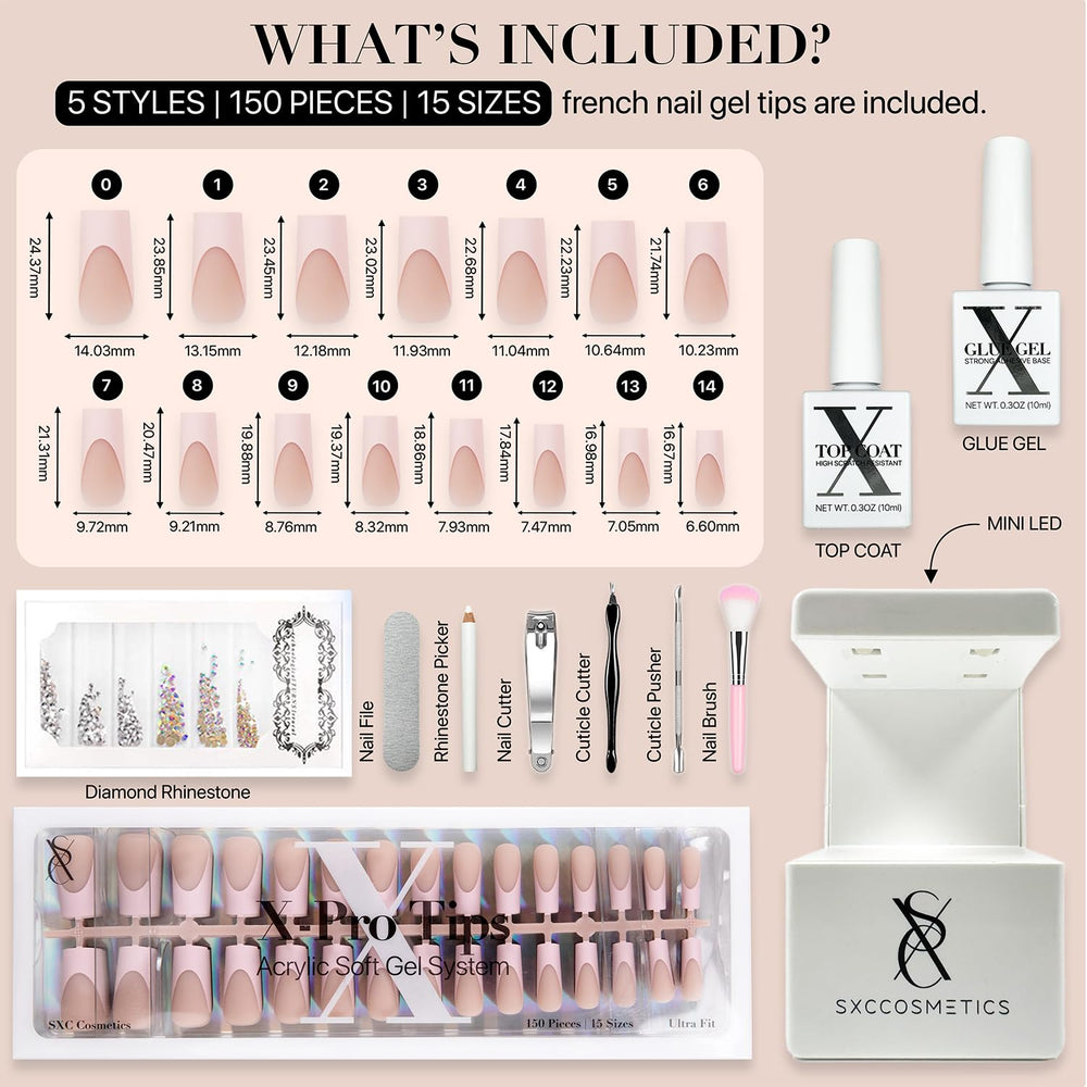 SXC ST117KIT contents visible for fast, mess-free nail application