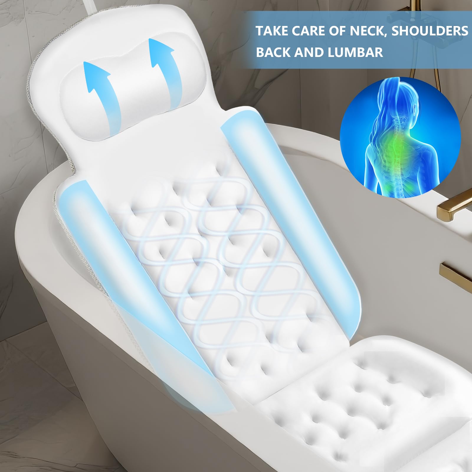 SXIIRO bath pillow gift-ready packaging for a thoughtful, relaxing gift