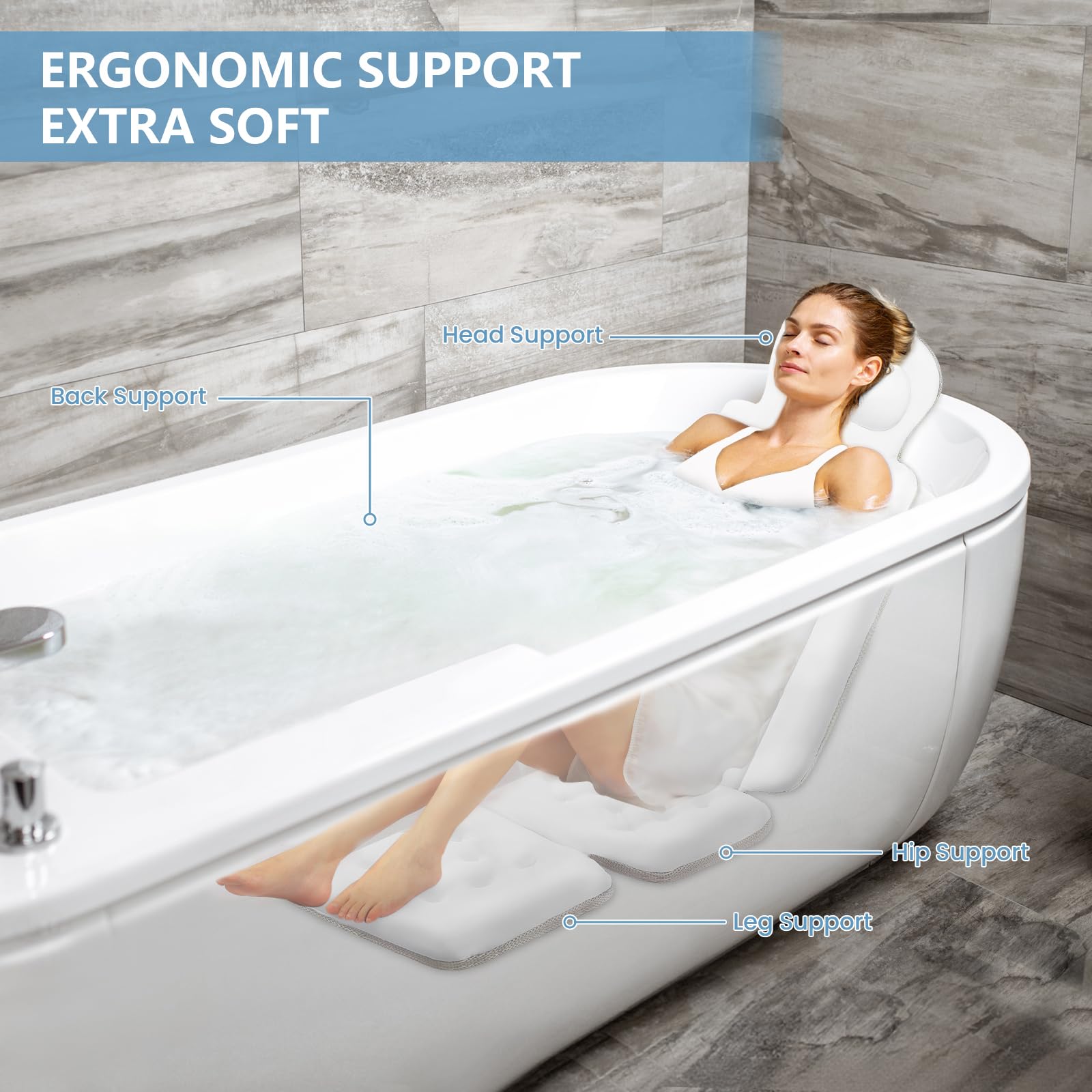 SXIIRO contour design hugs body to ease fatigue and promote relaxation