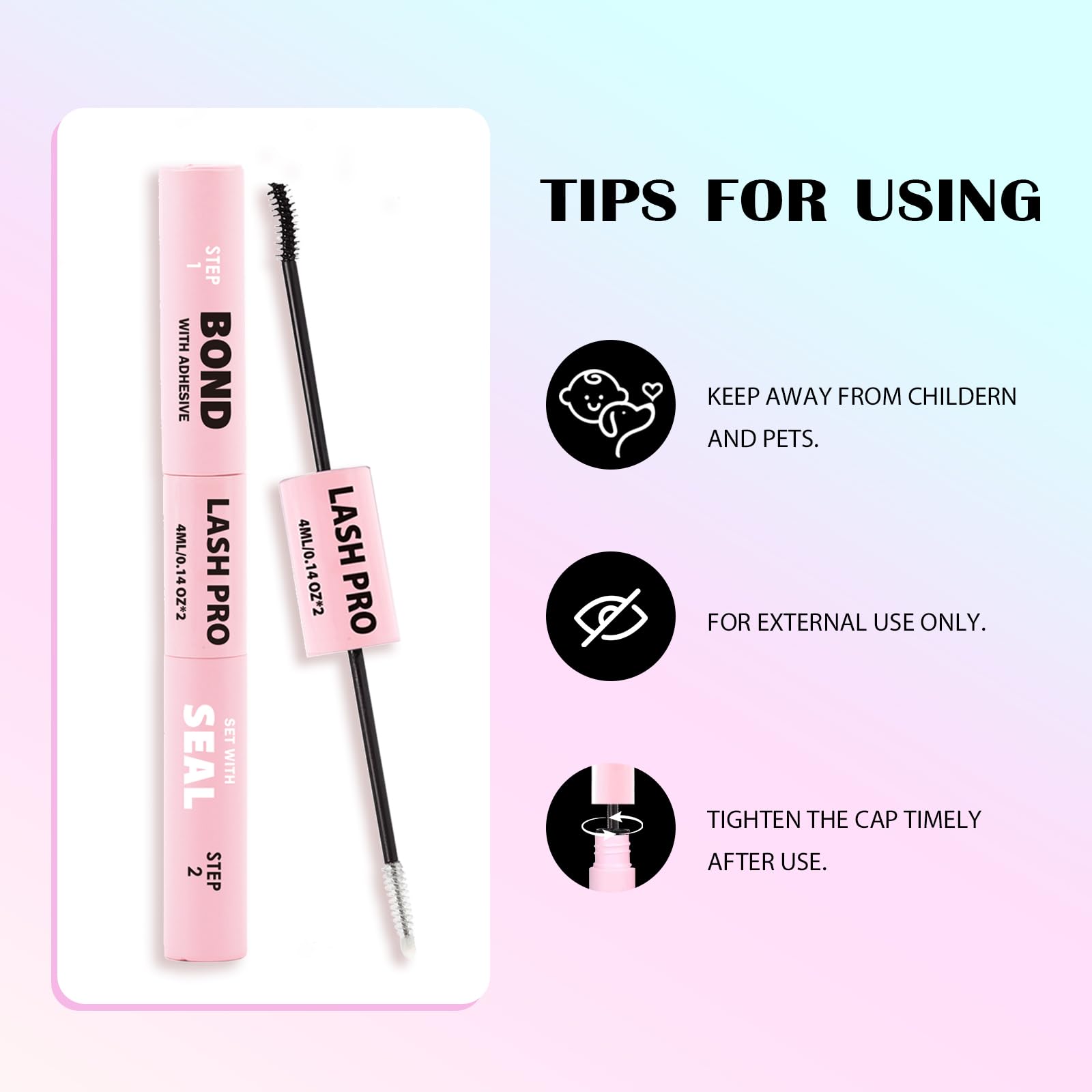 SY SHUYING waterproof hold illustration demonstrating all-day lash security