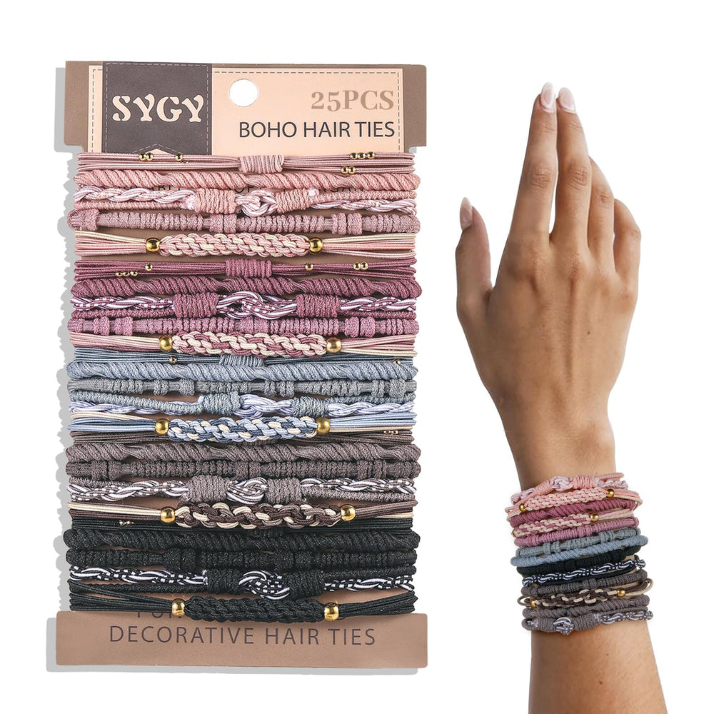 SYGY Coleteros Boho conjunto de 25 para todo tipo de cabello.