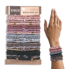 SYGY Coleteros Boho conjunto de 25 para todo tipo de cabello.