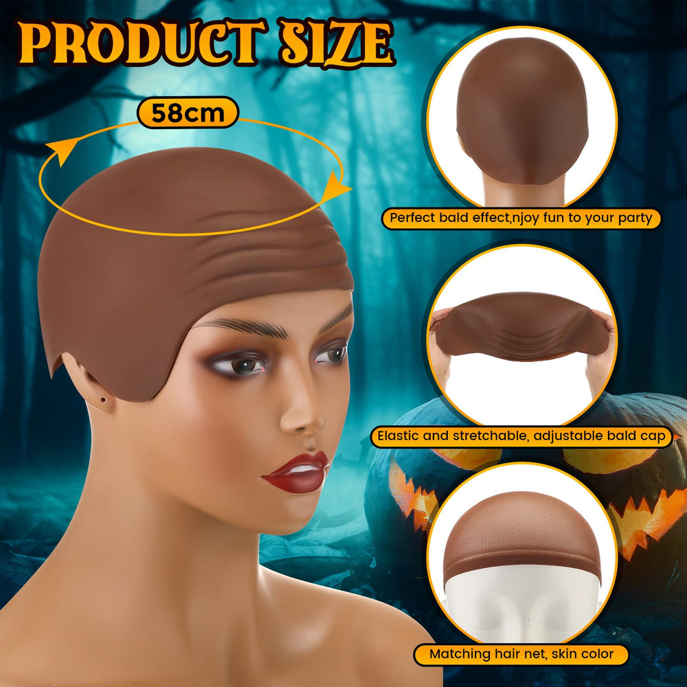 Syhood bald cap ideal for stage film or concert performances