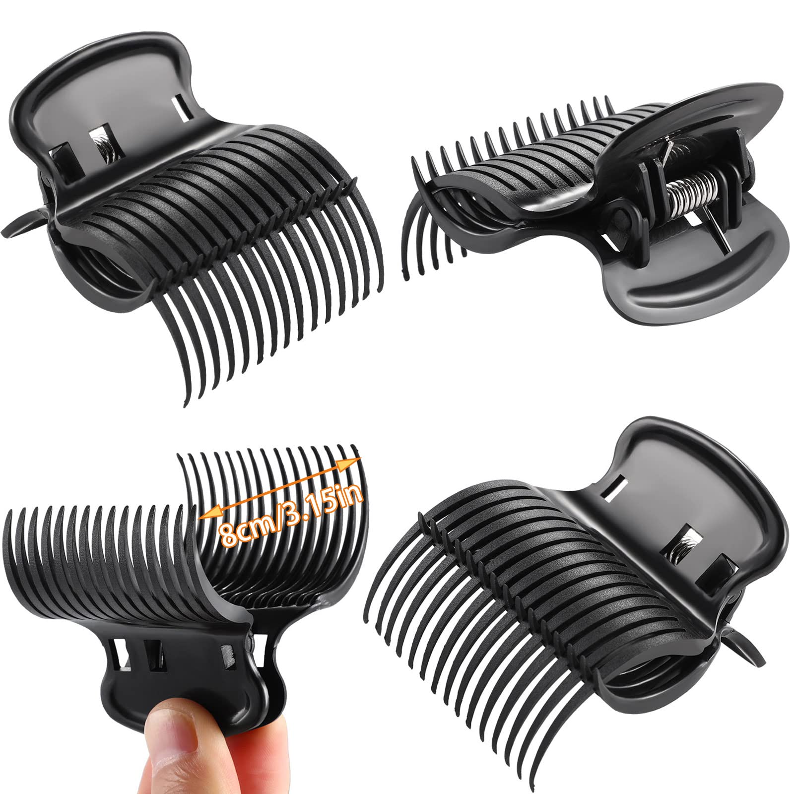 Syhood claw-design clip locks curlers without leaving marks.
