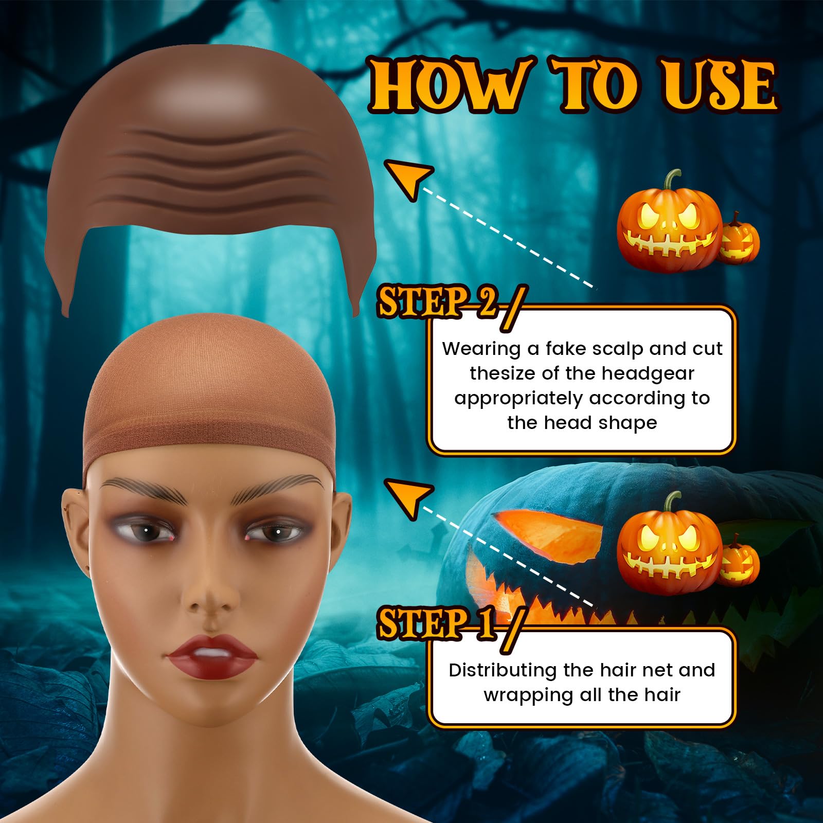 Syhood elastic bald cap offers comfortable fit across head sizes