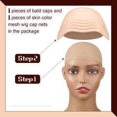Syhood latex bald cap with skin-tone fit for natural-looking head coverage