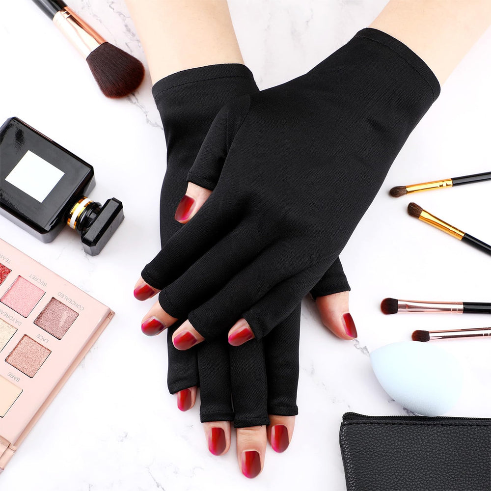 Syhood nail art gloves in soft nylon-elastic fabric for comfort during mani sessions