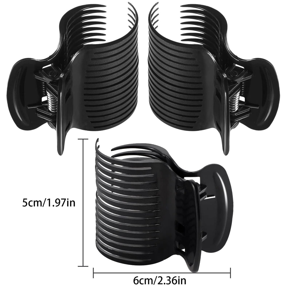 Syhood thermal roller clip provides durable heat-insulated hold during styling.