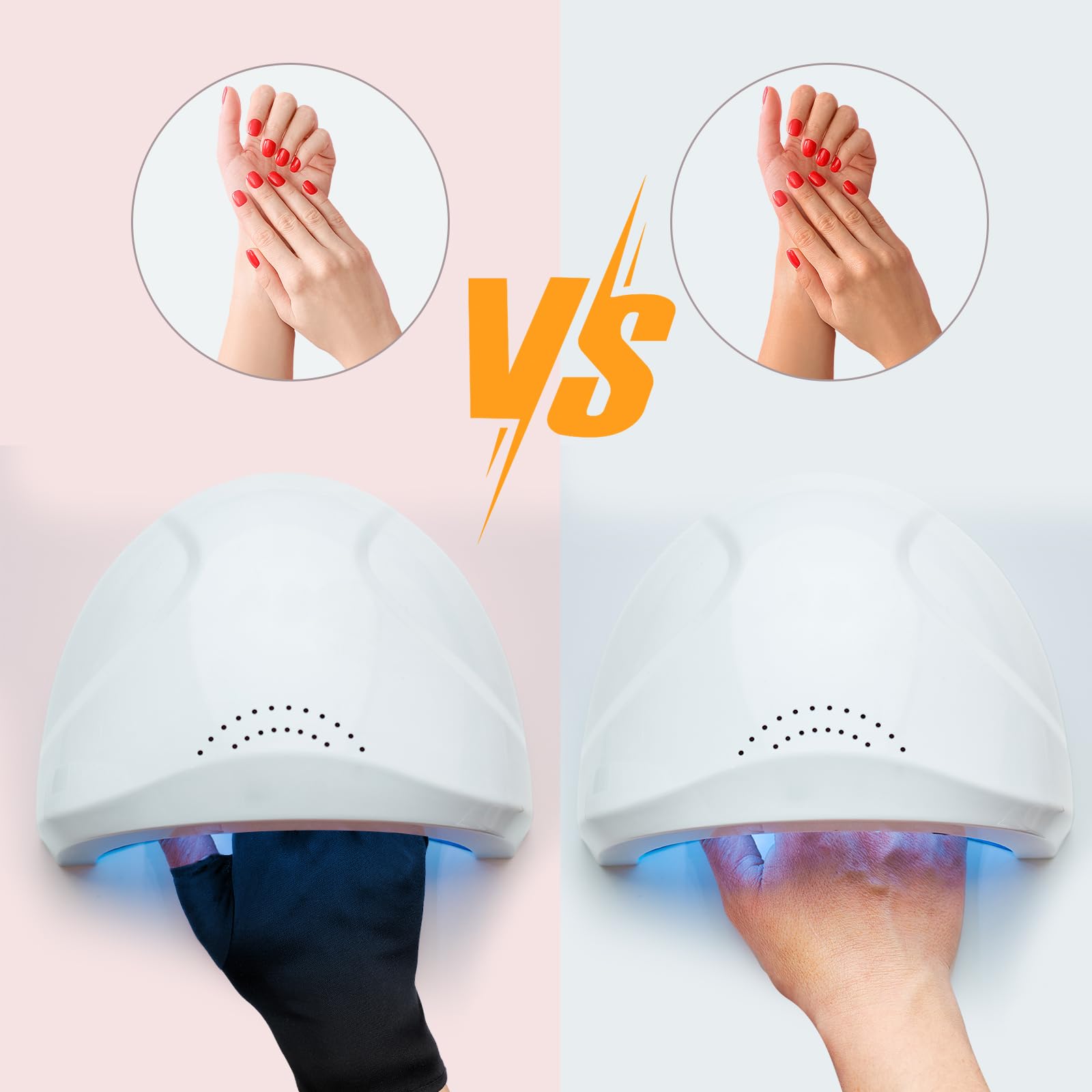 Syhood UV gloves foldable finger sections for a customizable fit