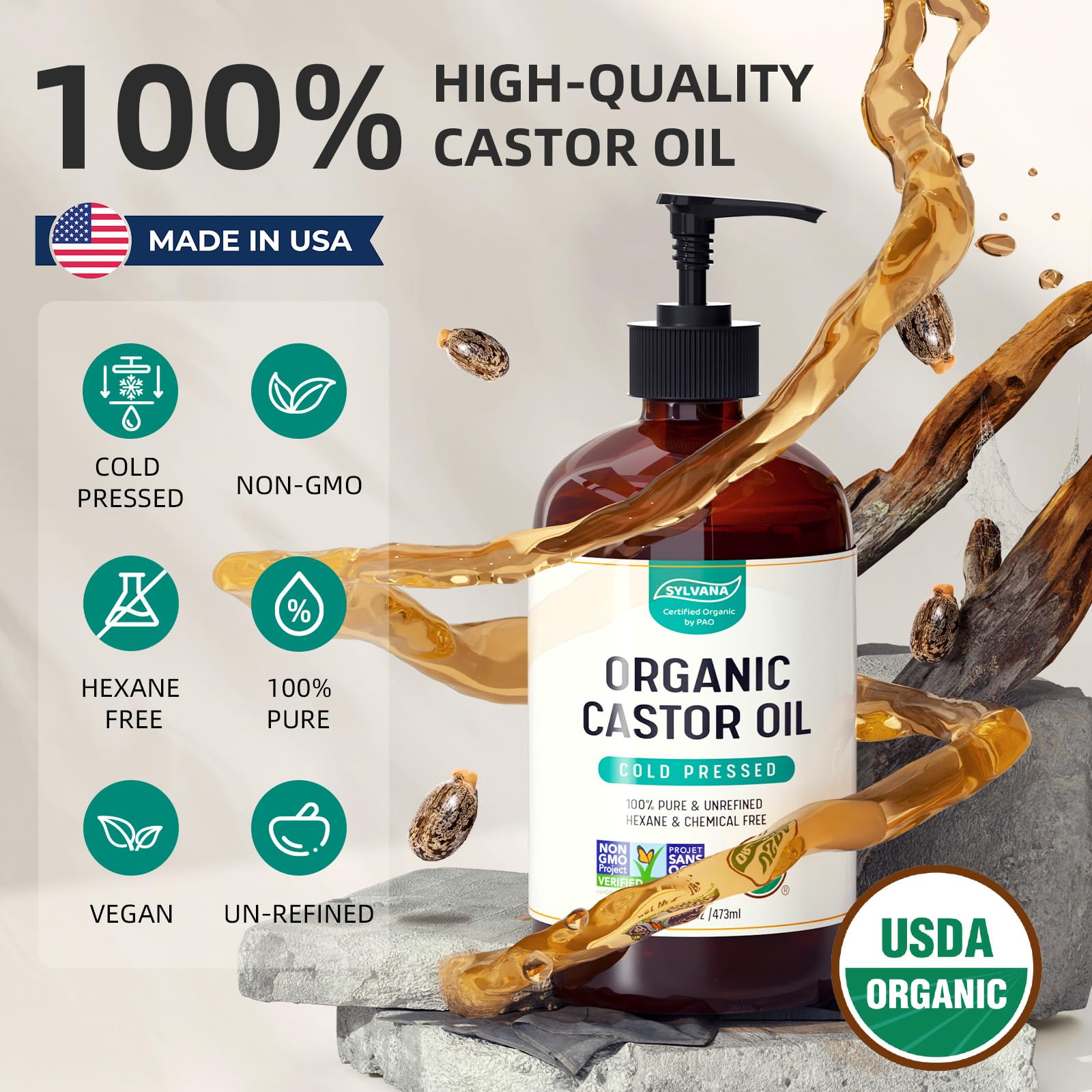 Hair care use: nourishes scalp and helps condition dry strands.