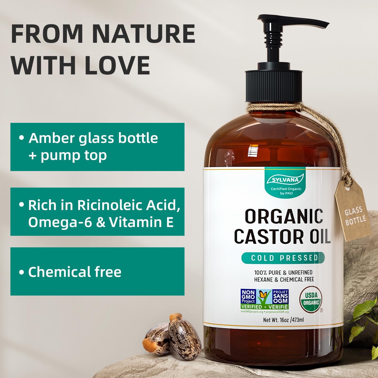 USDA Organic, USA-made, hexane-free—quality you can trust.