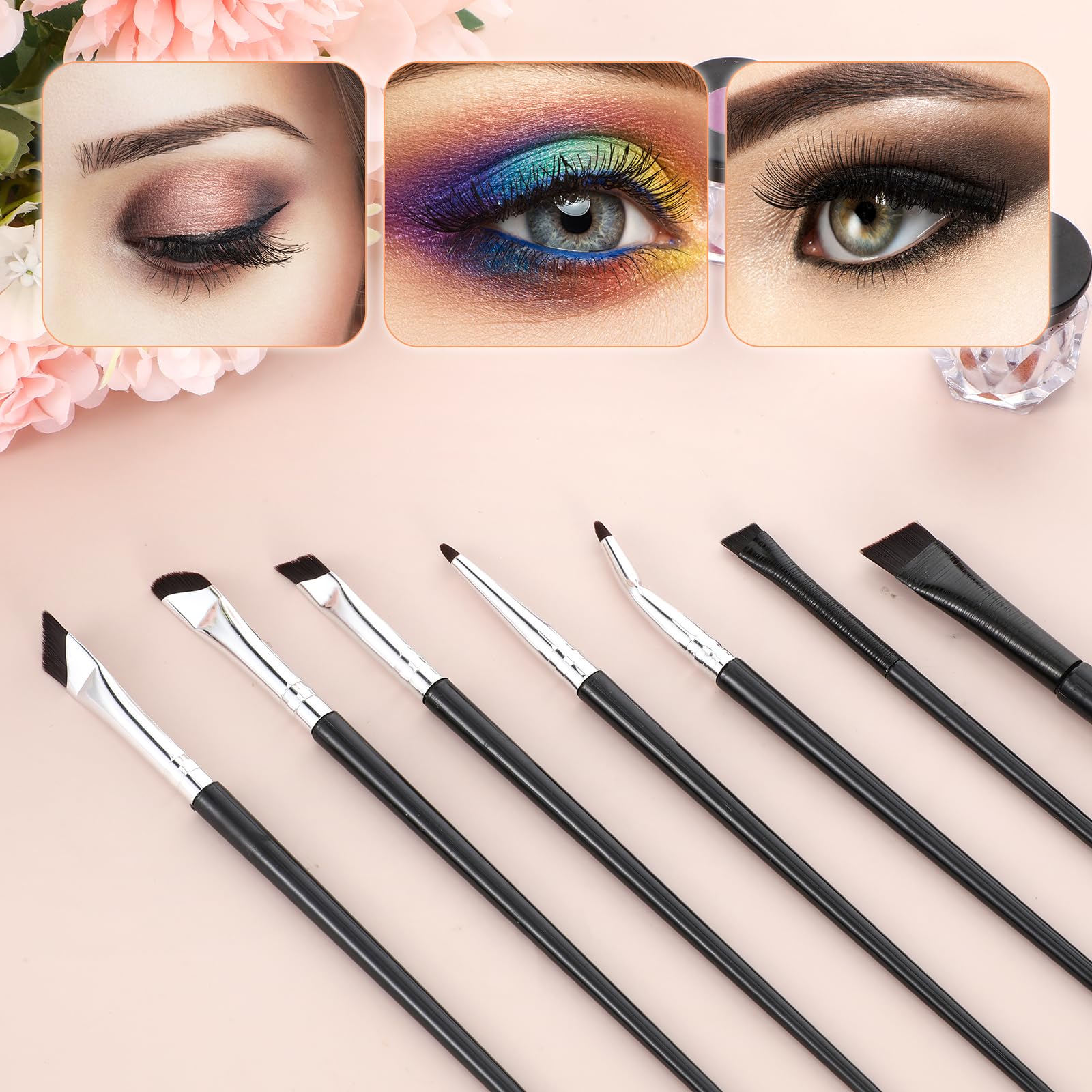 SynHHnergyx angled eyebrow brush for precise brow sculpting.
