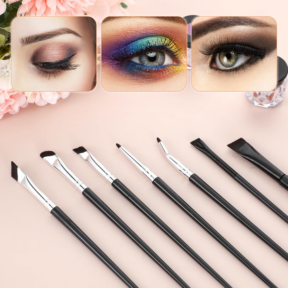 SynHHnergyx angled eyebrow brush for precise brow sculpting.