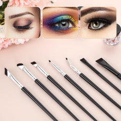 SynHHnergyx angled eyebrow brush for precise brow sculpting.