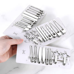 Clip estrella plateado SynHHergyx para looks audaces y duraderos.