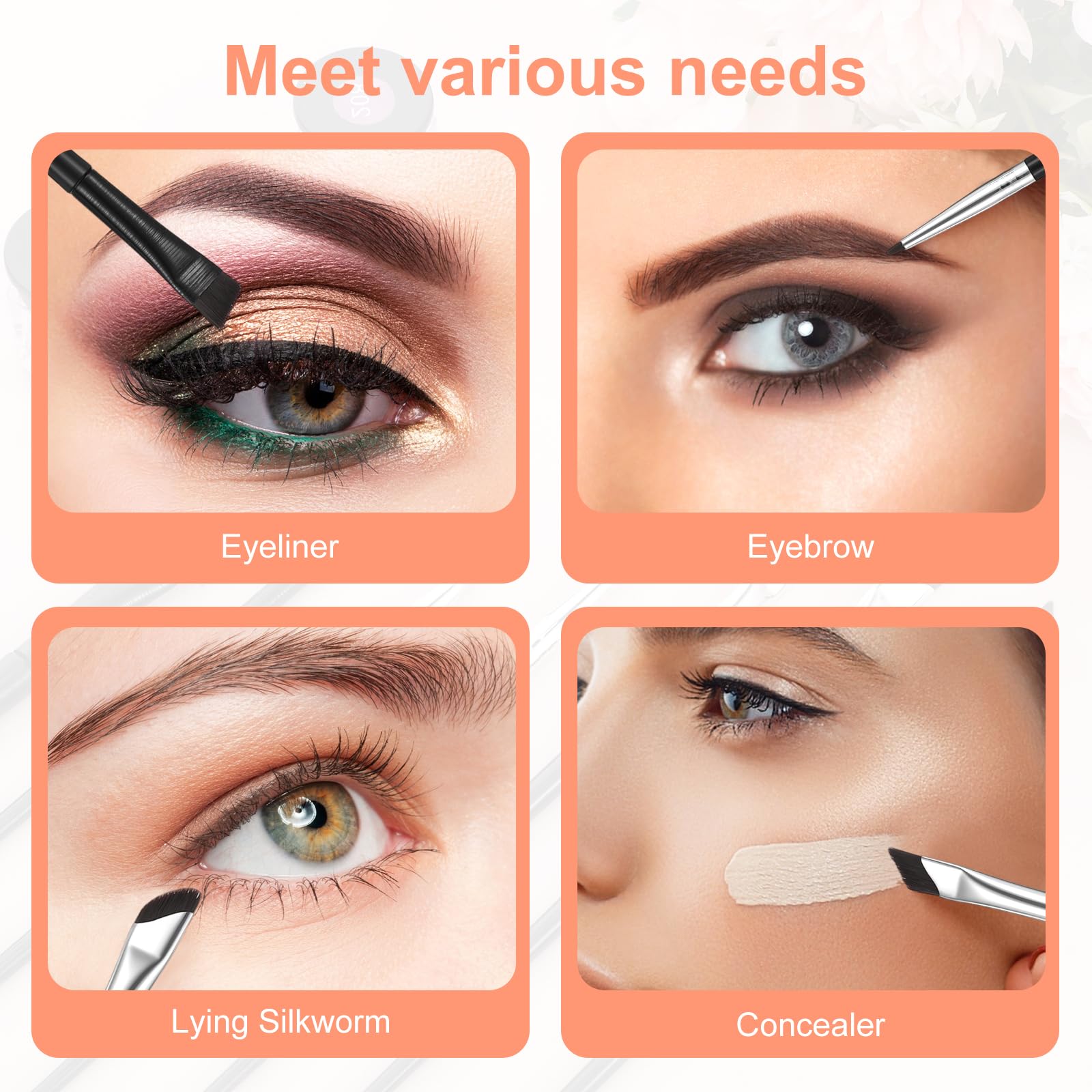 SynHHnergyx detailing eyeliner brush for fine lines and designs.