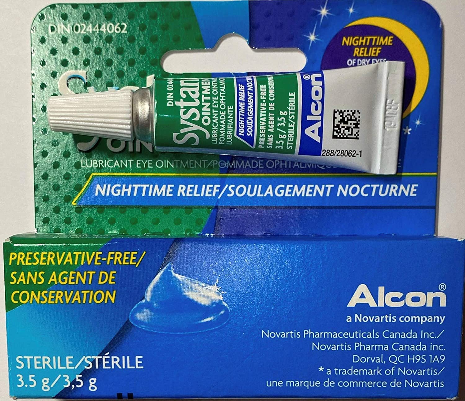 Systane Nighttime Eye Ointment ingredients mineral oil and petrolatum for moisture