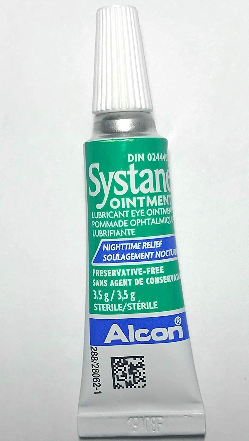 Two-pack of Systane Nighttime Eye Ointment displayed on shelf for value