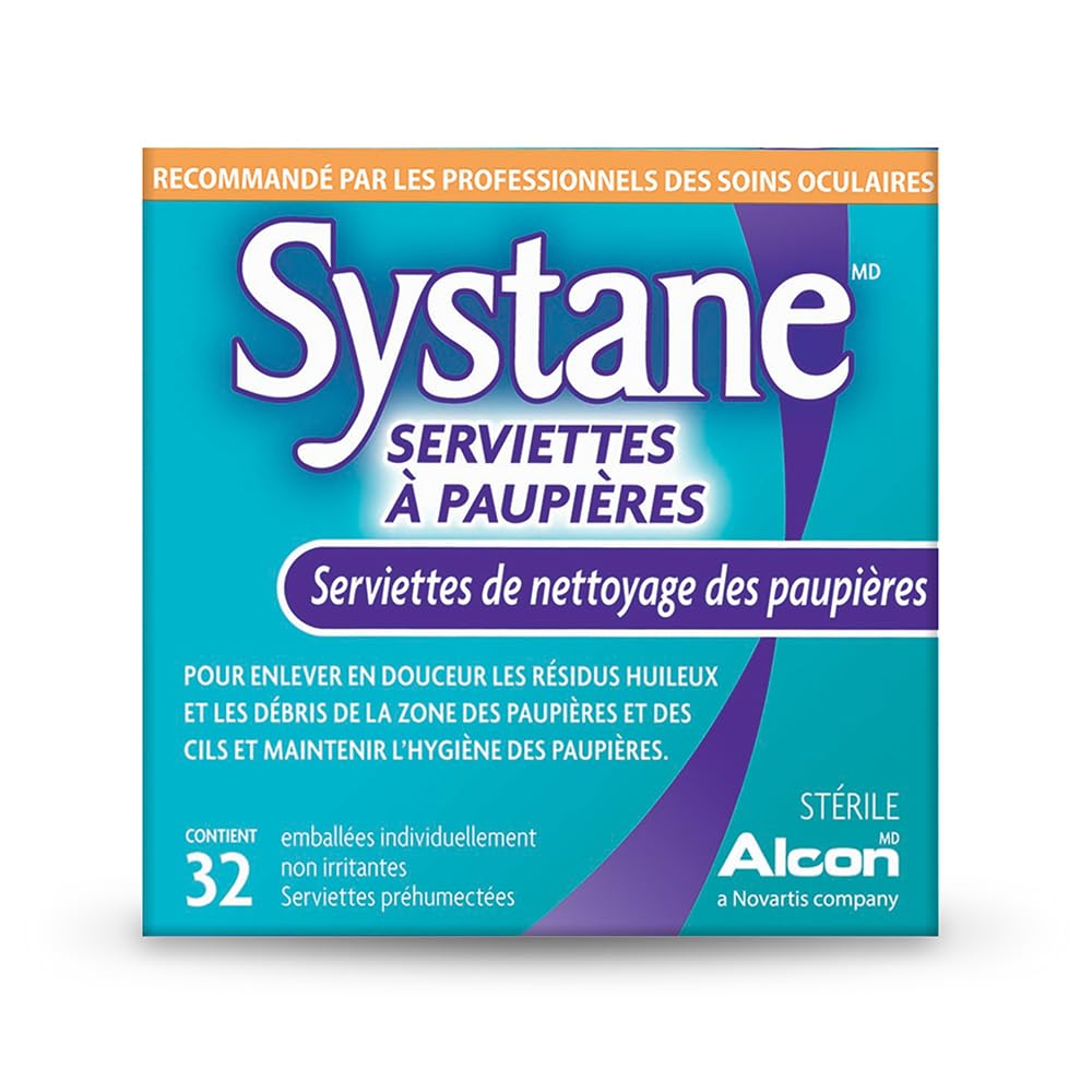 Systane remueve maquillaje suave sin irritación en párpados.