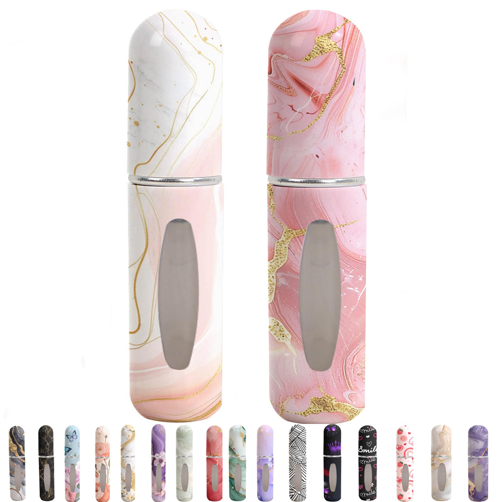 Syyflibb travel perfume bottle with white pattern, compact sprayer for on-the-go scent touch-ups.