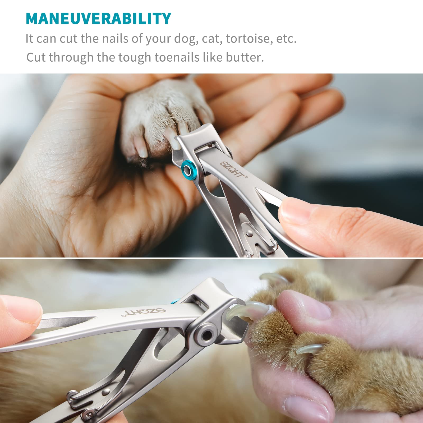 SZQHT jaw opens up to 15mm for thick nails.