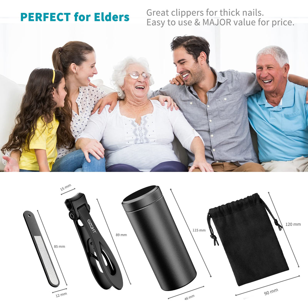 SZQHT reinforced grip handle prevents slipping during thick-nail trimming