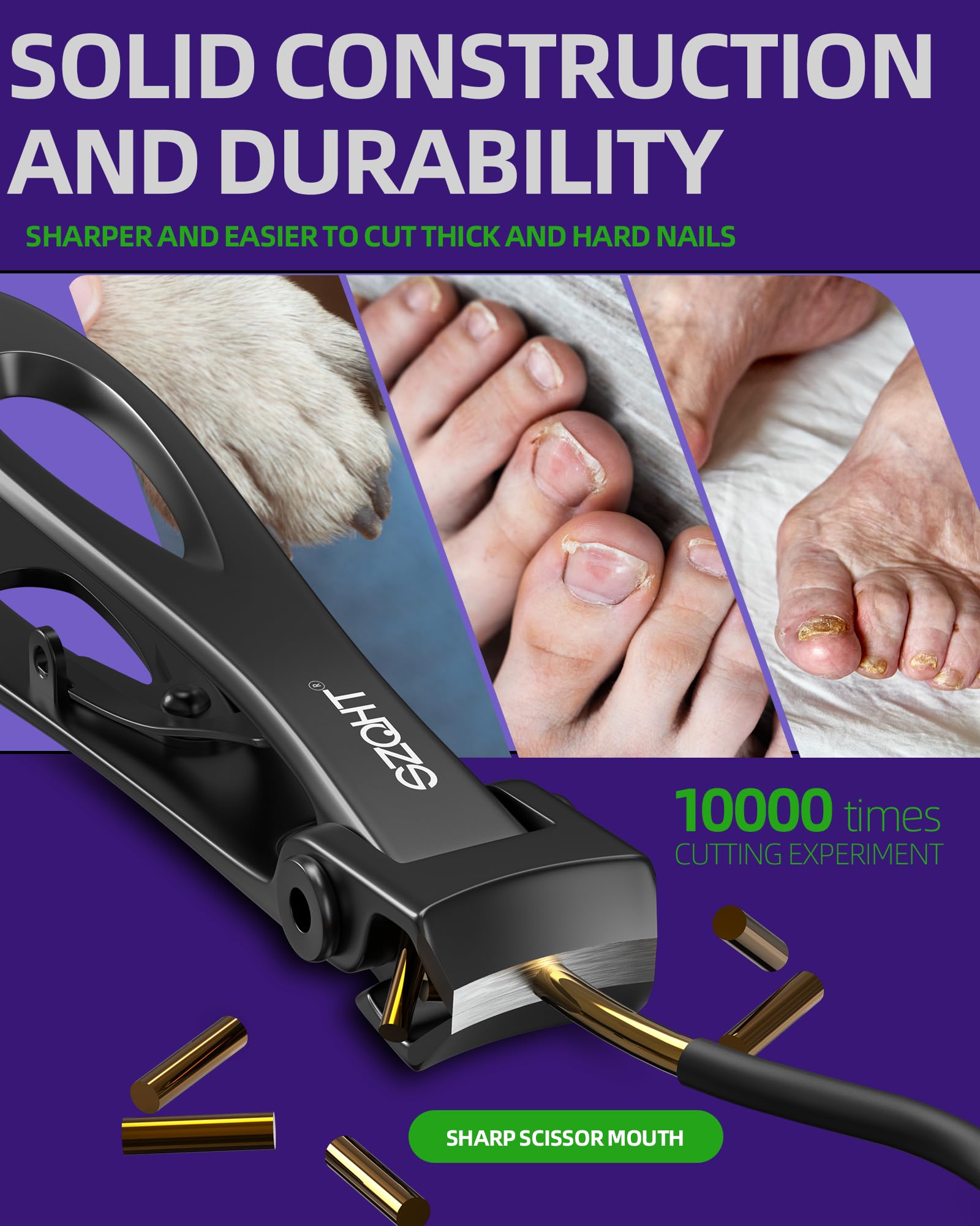 SZQHT stainless steel nail cutter delivers durability and clean cuts