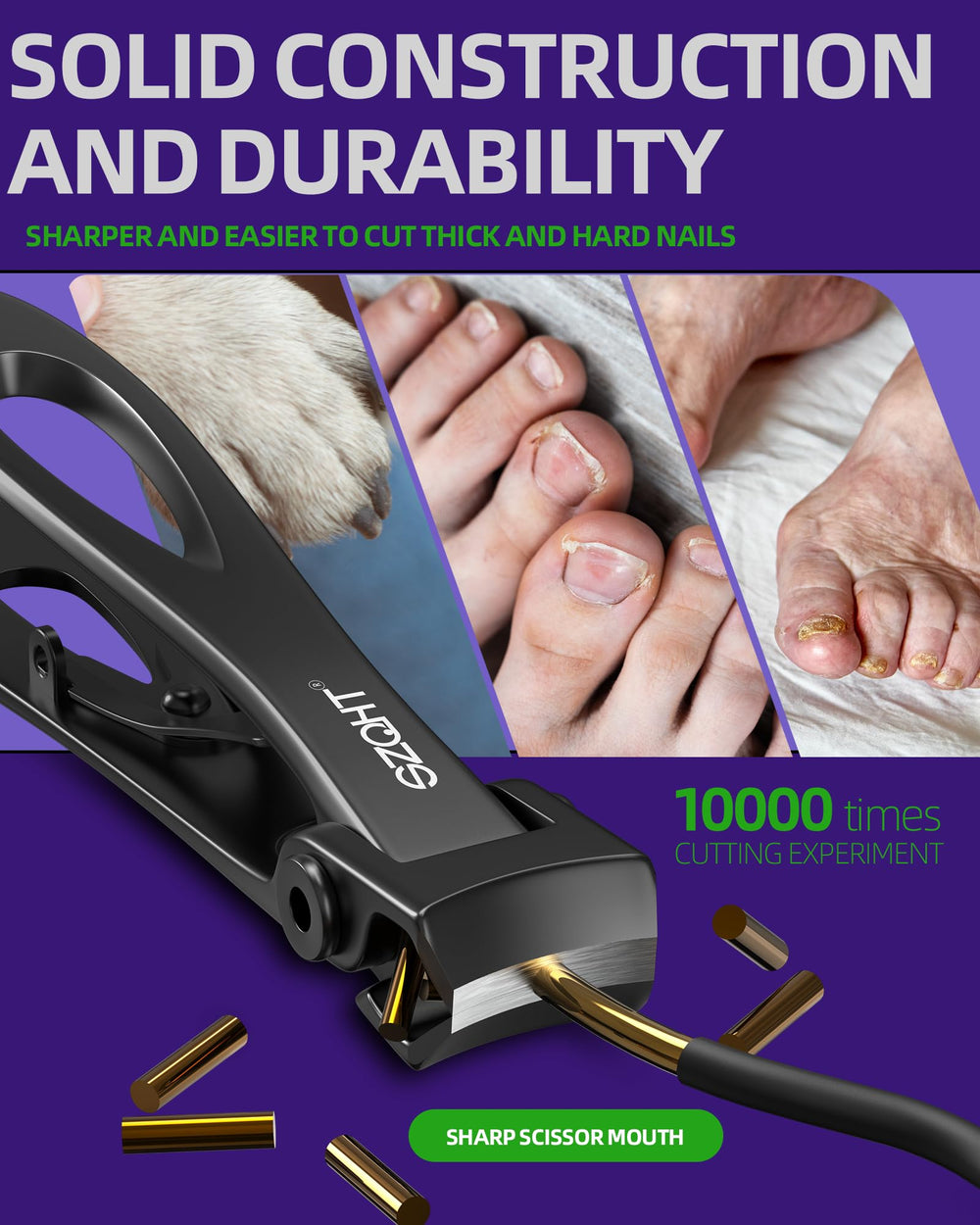 SZQHT stainless steel nail cutter delivers durability and clean cuts