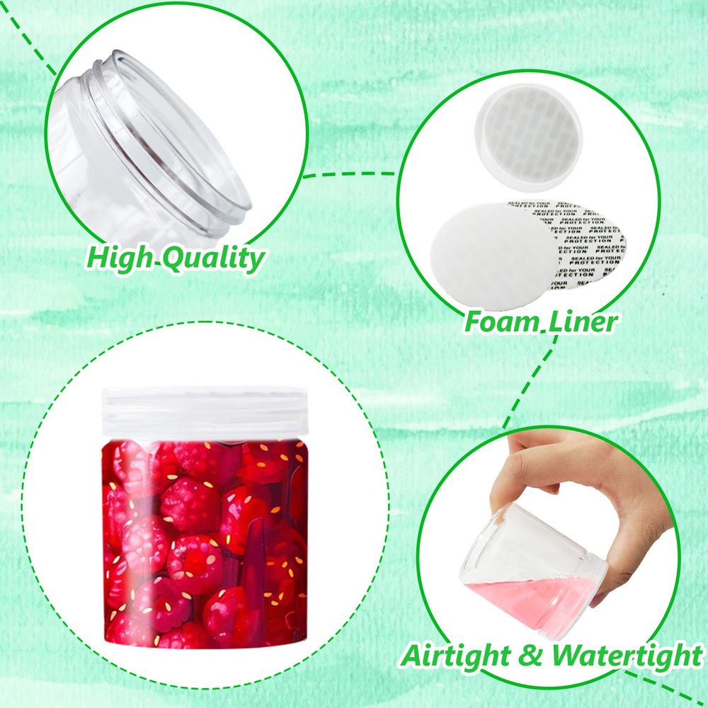 Szsrcywd clear 4oz jars store lotions and creams safely.