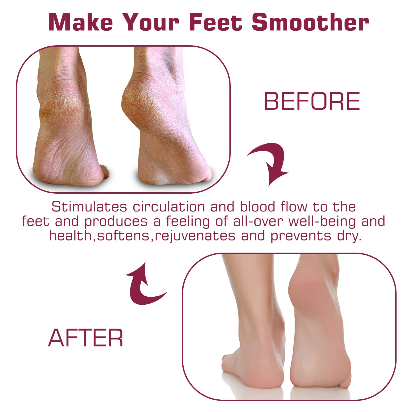 SZZYXD foot scrubber with anti slip design for safe shower use