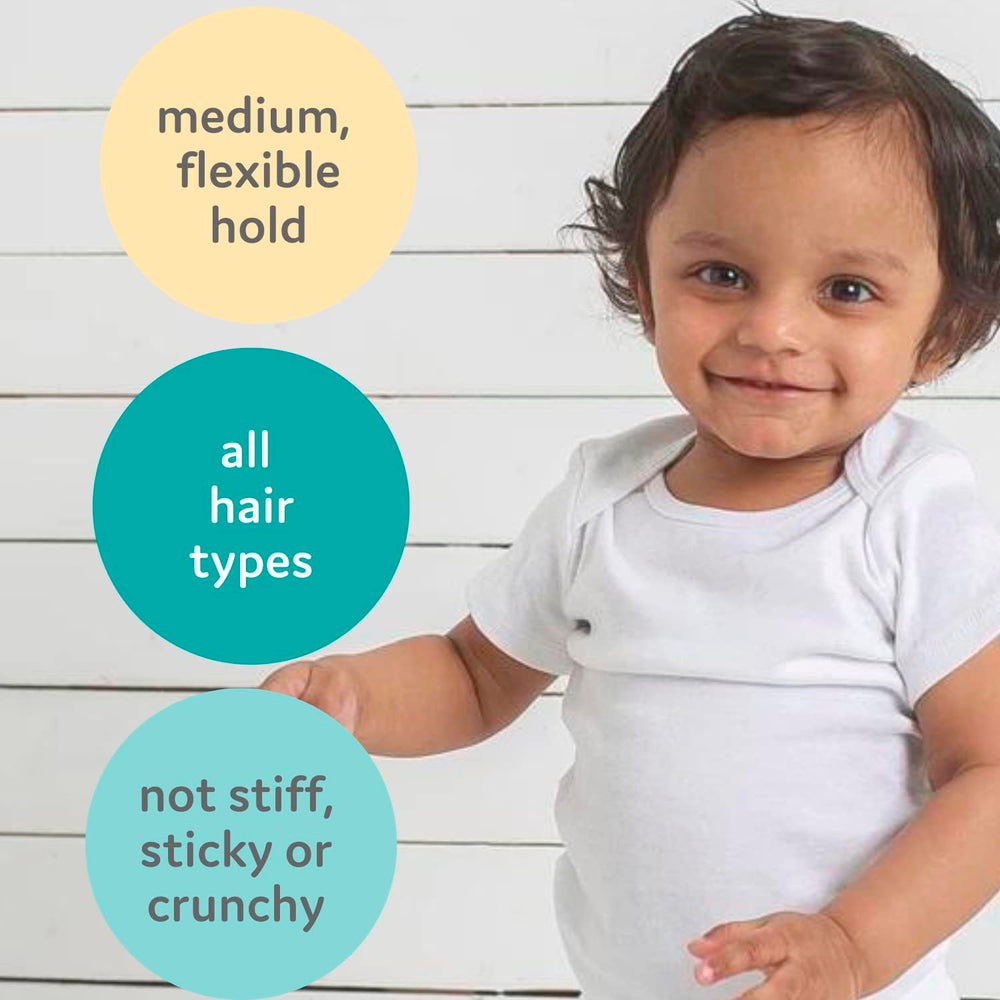 T is for Tame alcohol-free formula closeup highlights gentle styling for kids