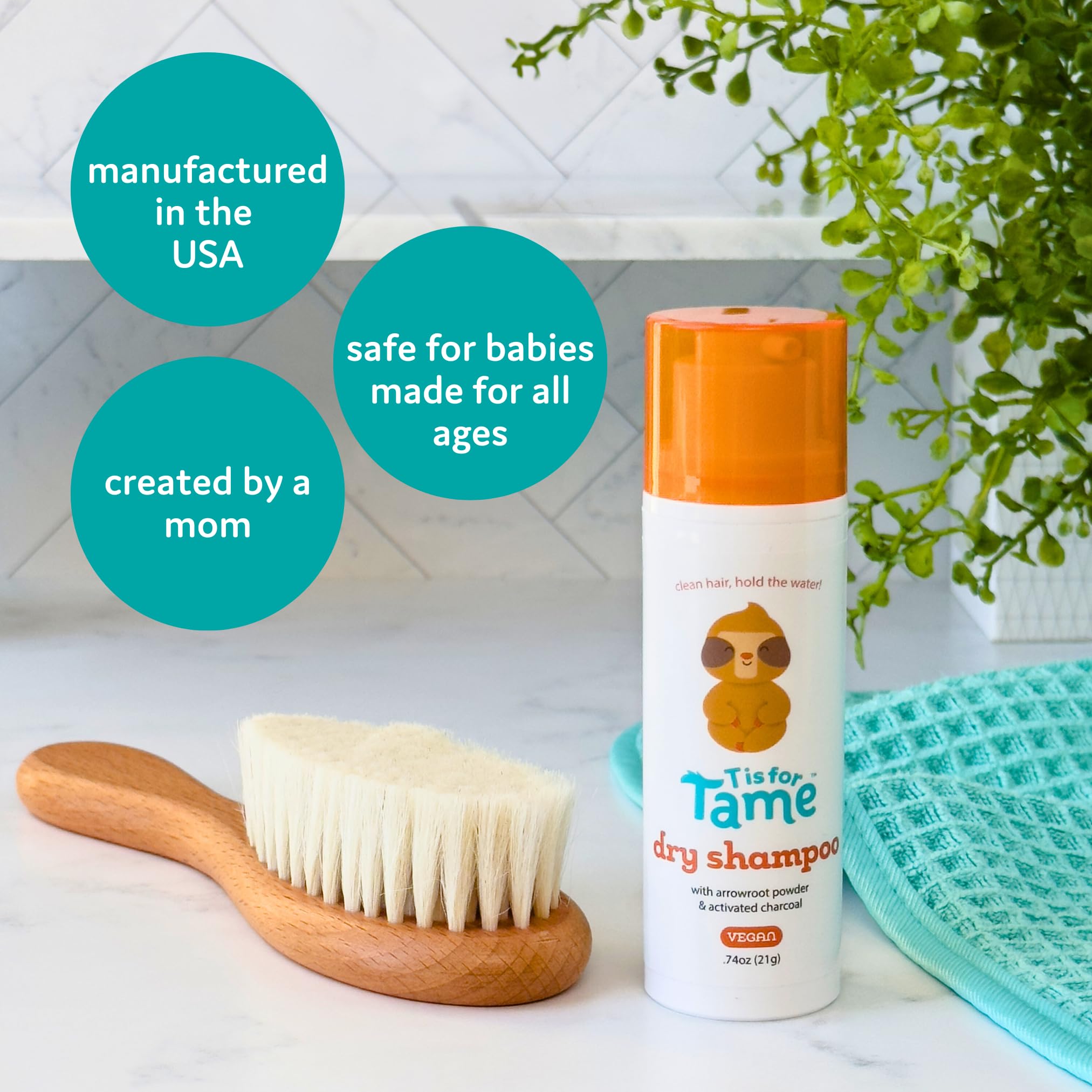 T is for Tame: envase y etiqueta hechos en EE. UU