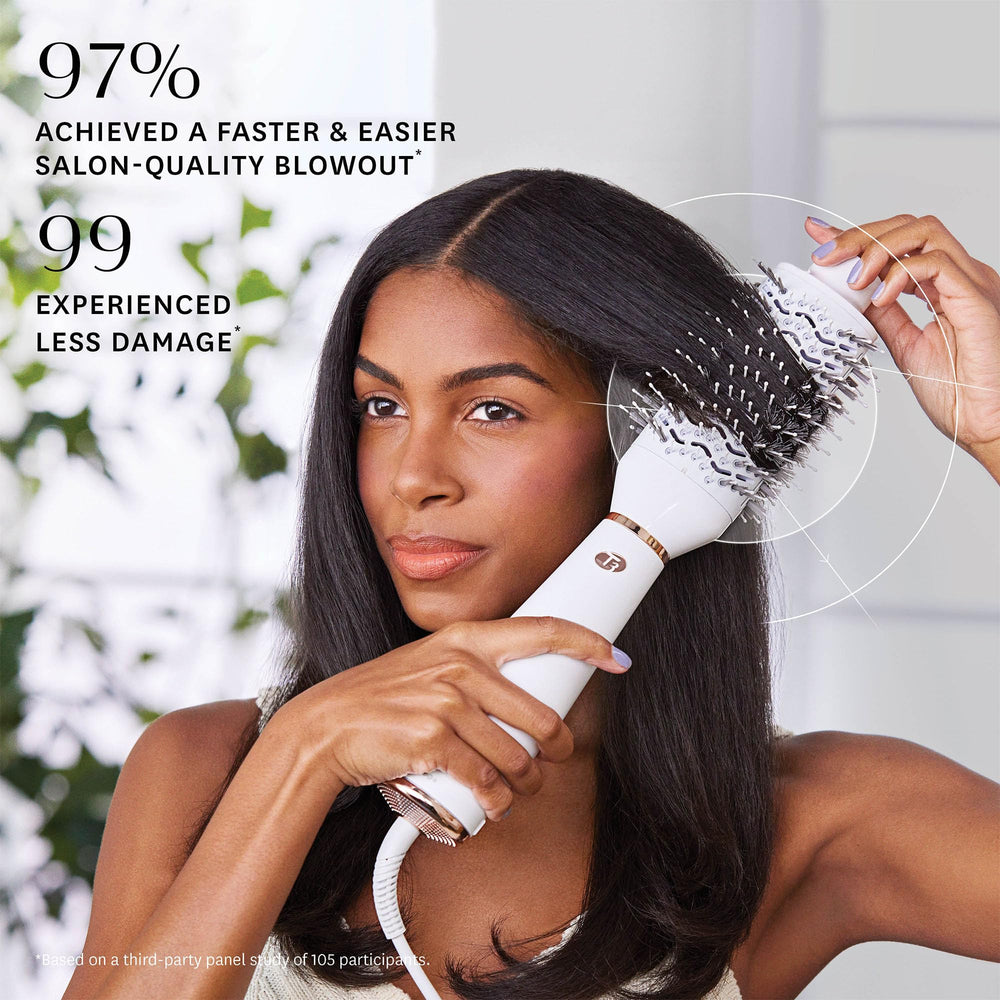 T3 AireBrush CeraGloss ceramic surface delivers smooth, shiny results.