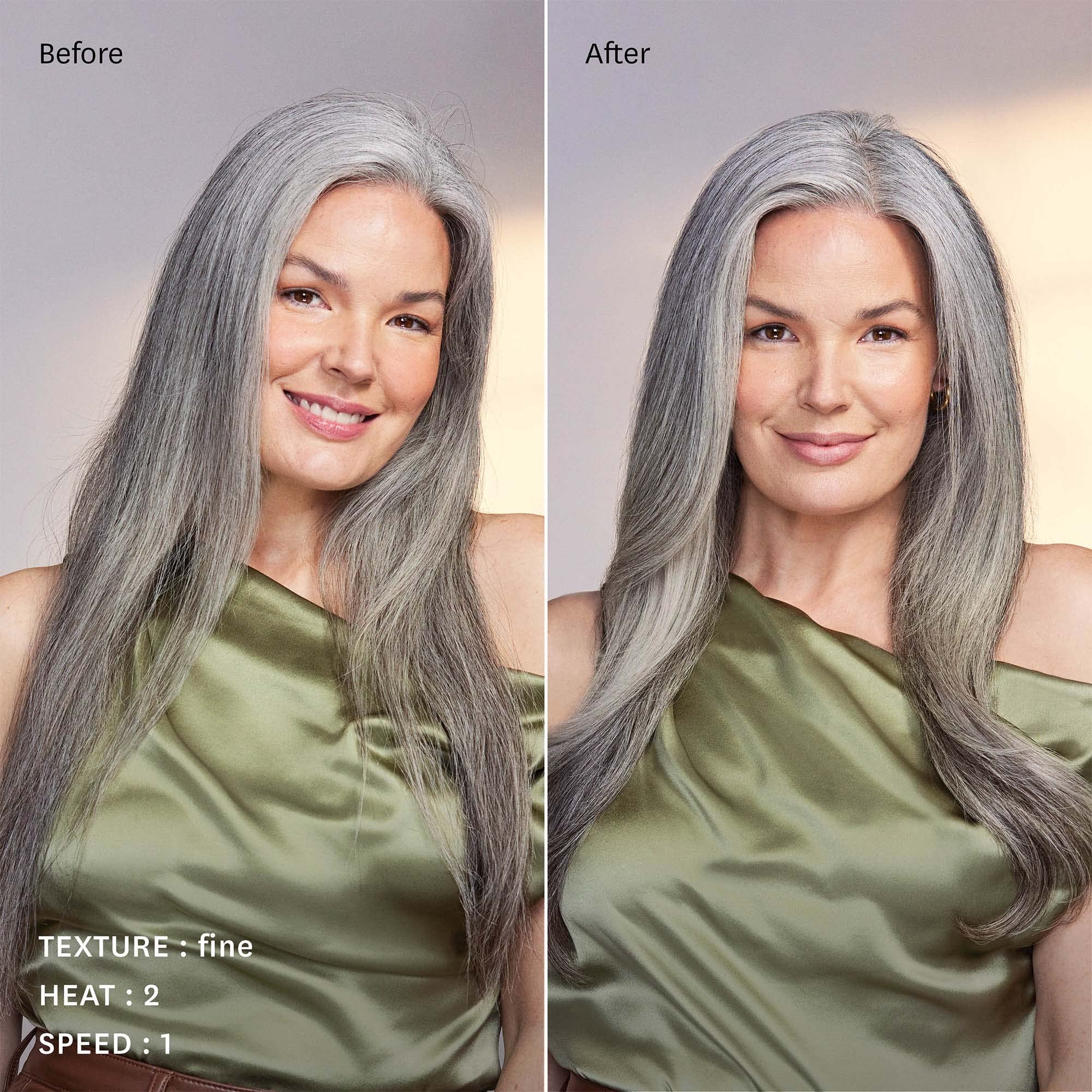 T3 AireBrush three heat and two speed settings offer tailored styling.
