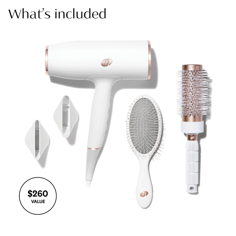T3 AireLuxe ion generator infuses air with ions to reduce frizz and boost shine.