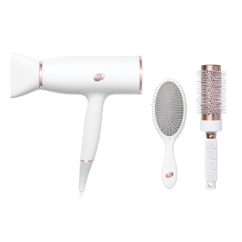 T3 AireLuxe Pro Dryer shown for fast, gentle drying and salon-ready results.