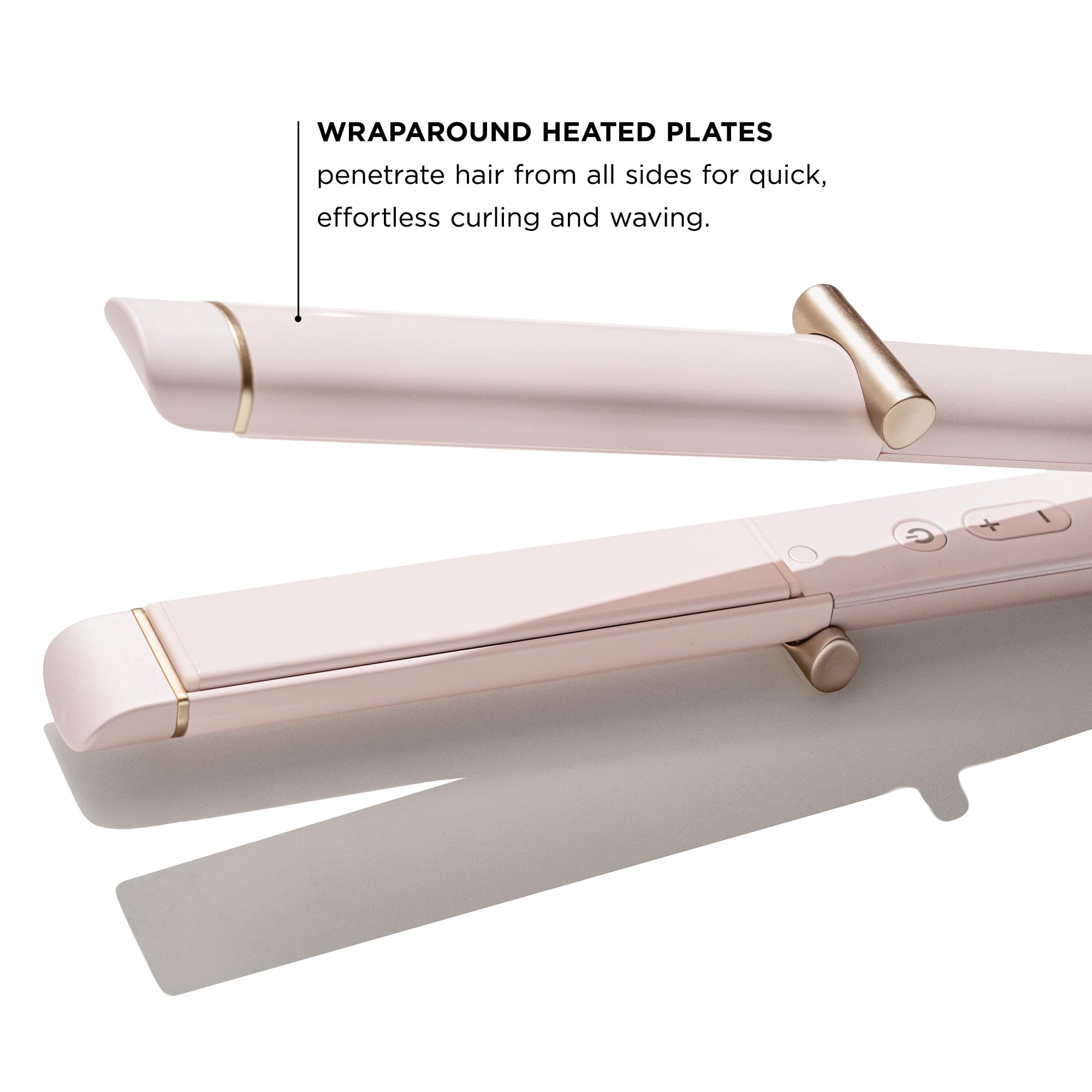 T3 Curling Straightener 20-percent longer plates cover more hair per pass.