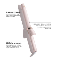 T3 SinglePass Curl X digital display shows precise heat for consistent results