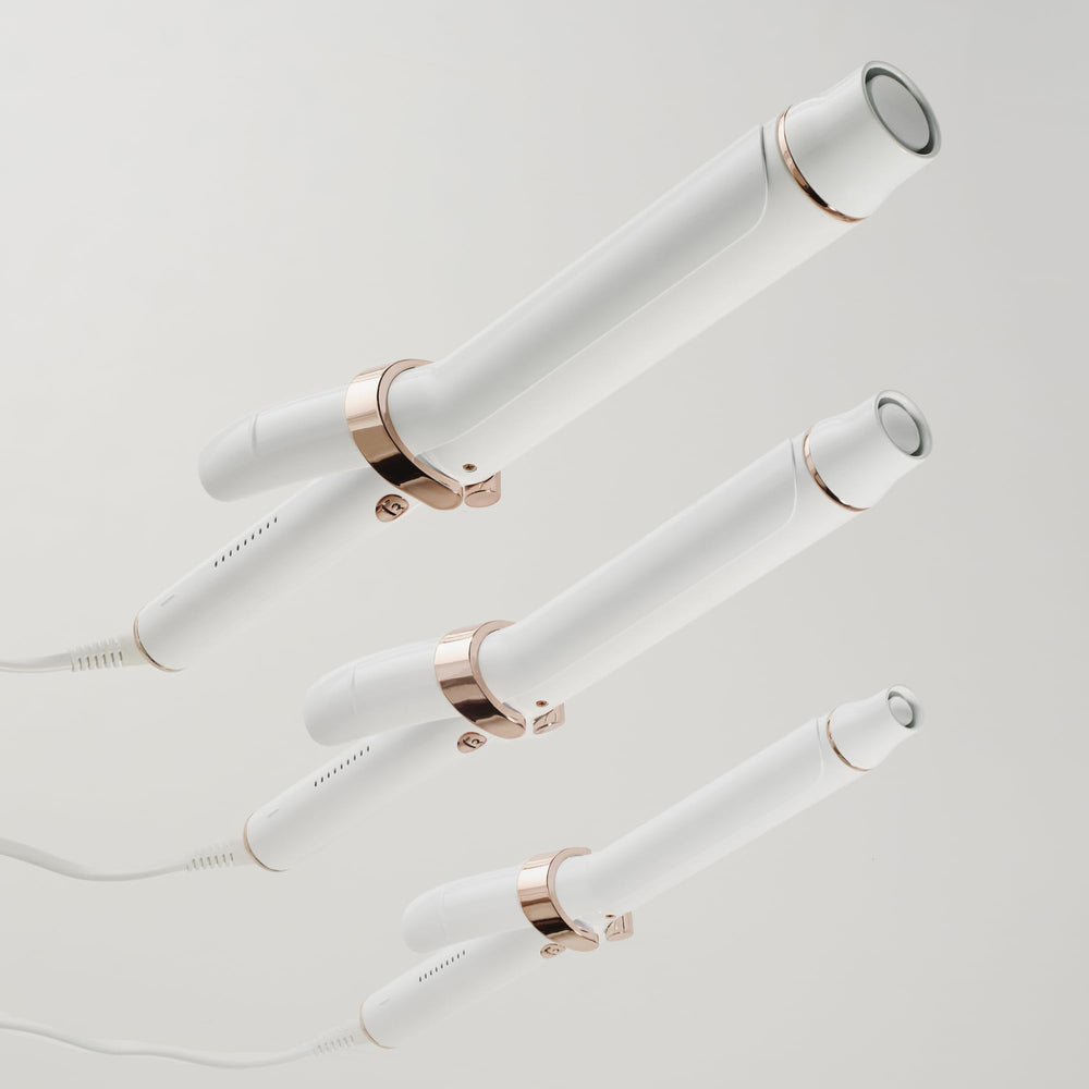 Wide-section styling with Curl X speeds up long-hair routines.