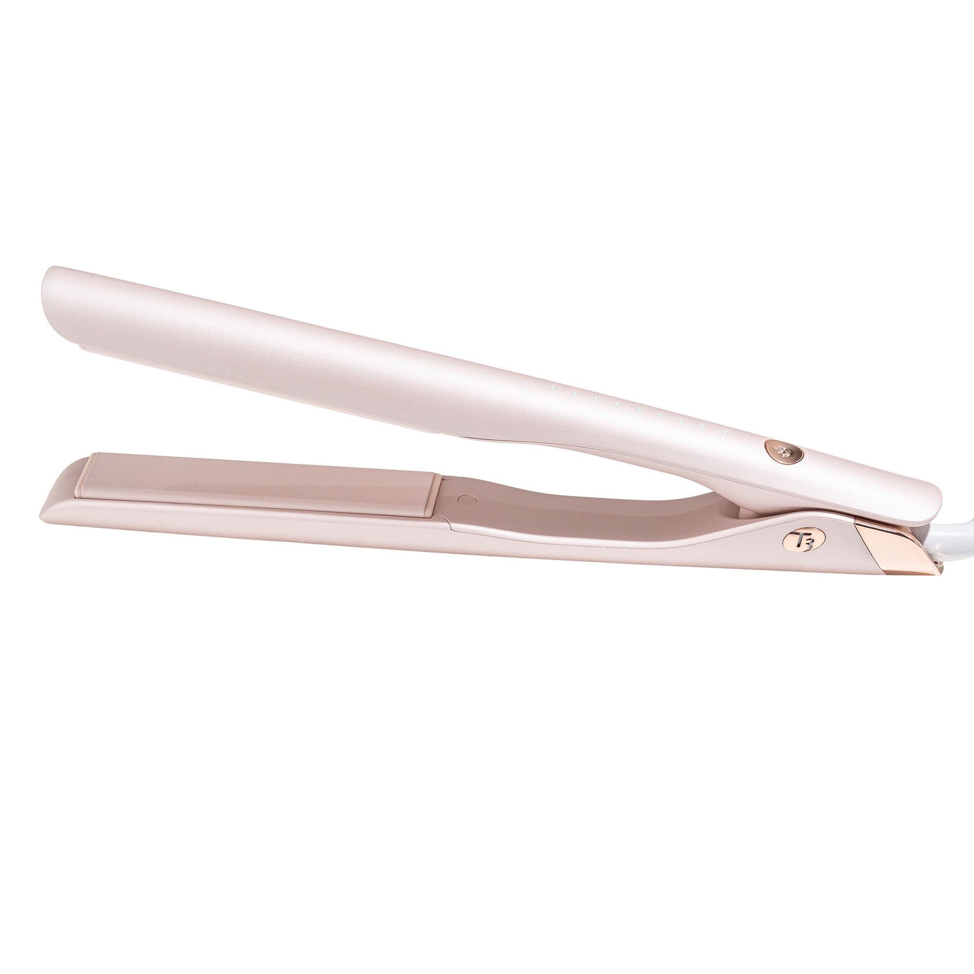 T3 SinglePass Smooth X Pro with extra-long ceramic plates for faster styling.