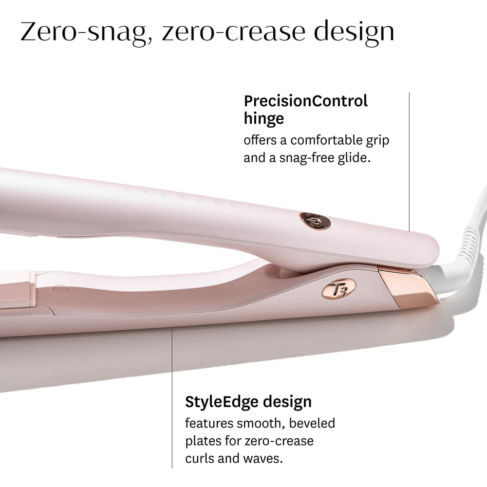 One-pass styling capability for straight looks and curls with T3.
