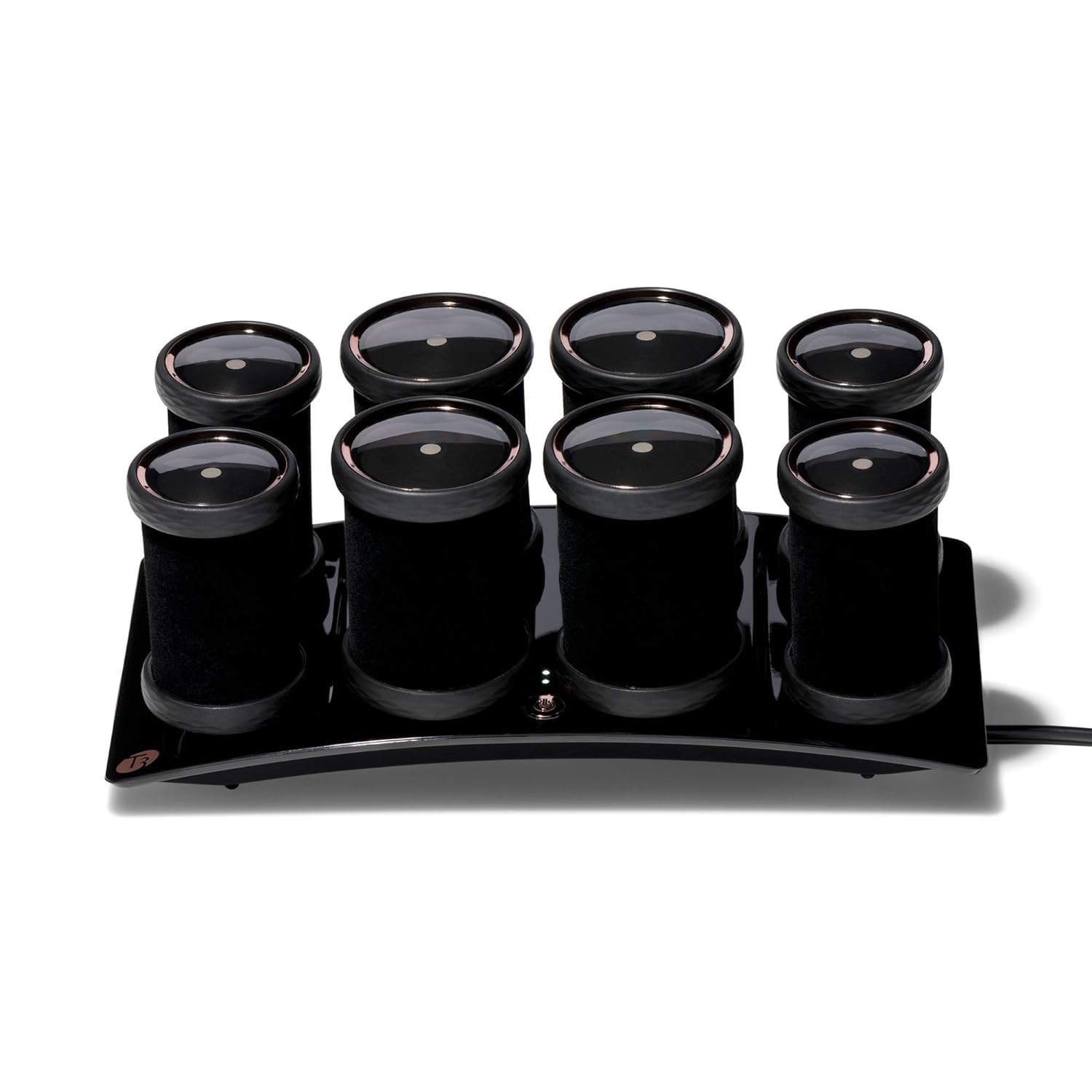 T3 Volumizing Hot Rollers Luxe eight-roller set for lasting volume.