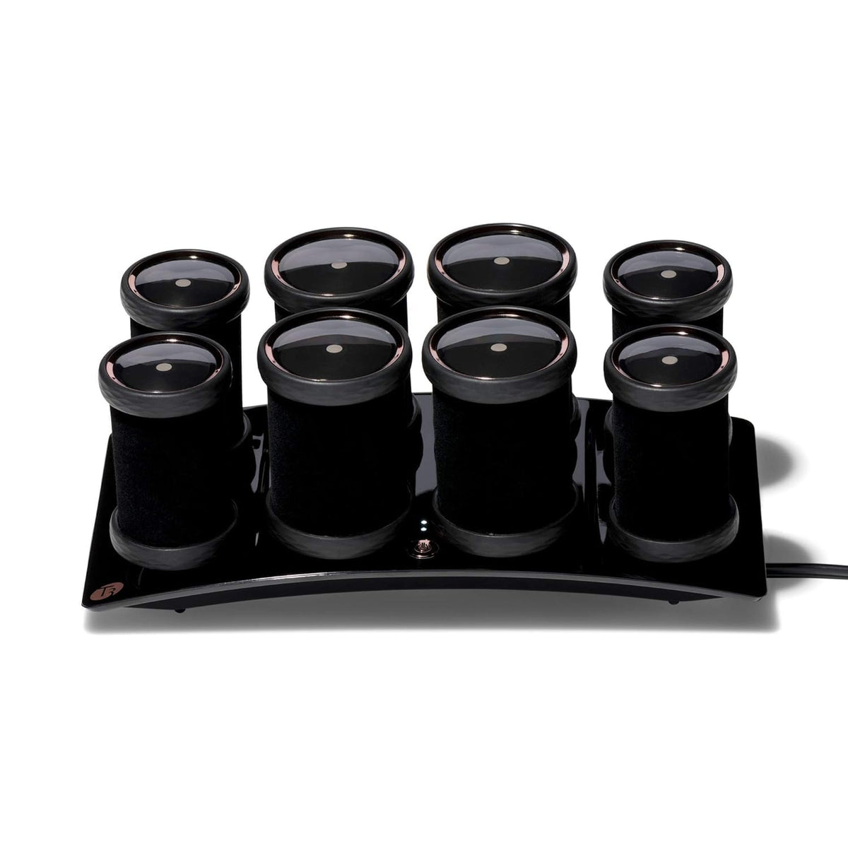 T3 Volumizing Hot Rollers Luxe eight-roller set for lasting volume.