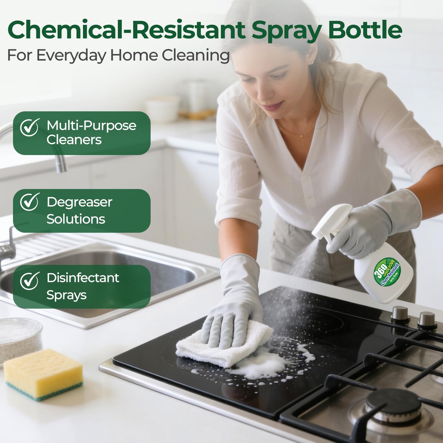 T4U six writable labels included for quick liquid identification