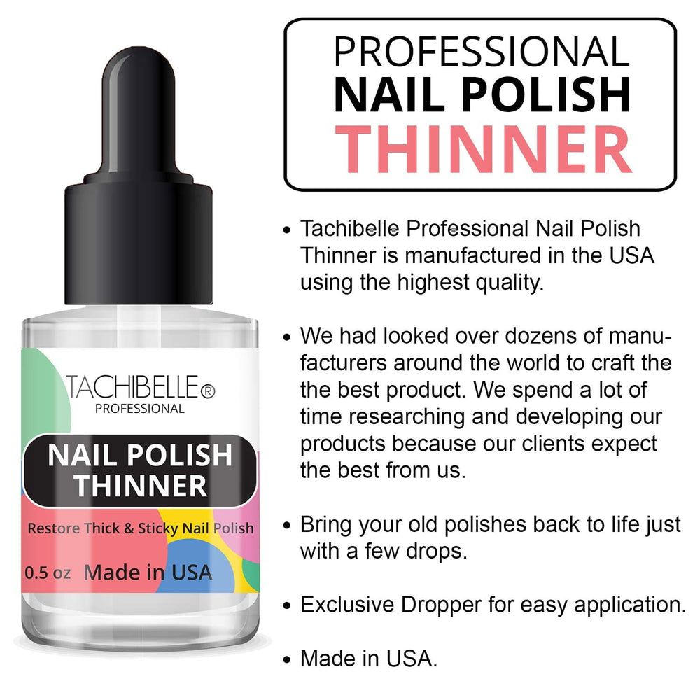 Tachibelle Nail Polish Thinner USA-made quality supports reliable salon-grade results at home.
